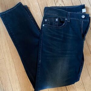True Religion Jeans Men's 40x34 Blue Rocco Relaxed Skinny Fit Y2K Style Denim